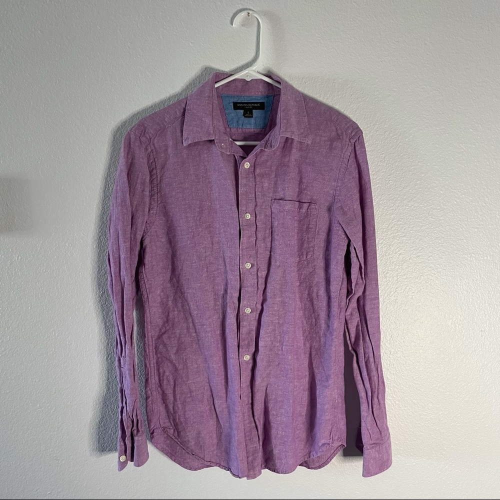 Banana Republic Linen Slim Fit Oxford